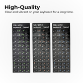 Ukrainian Keyboard Stickers — Colored Cyrillic Set